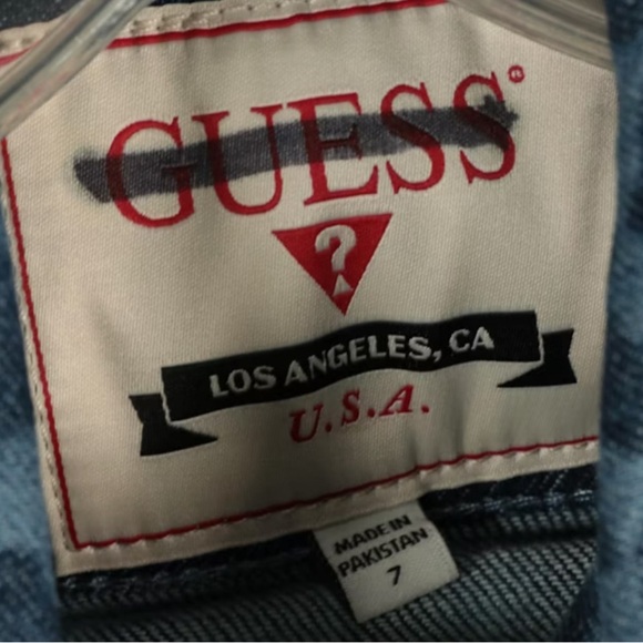 Guess Kids Blue Leopard Jean Jacket - Picture 2 of 2